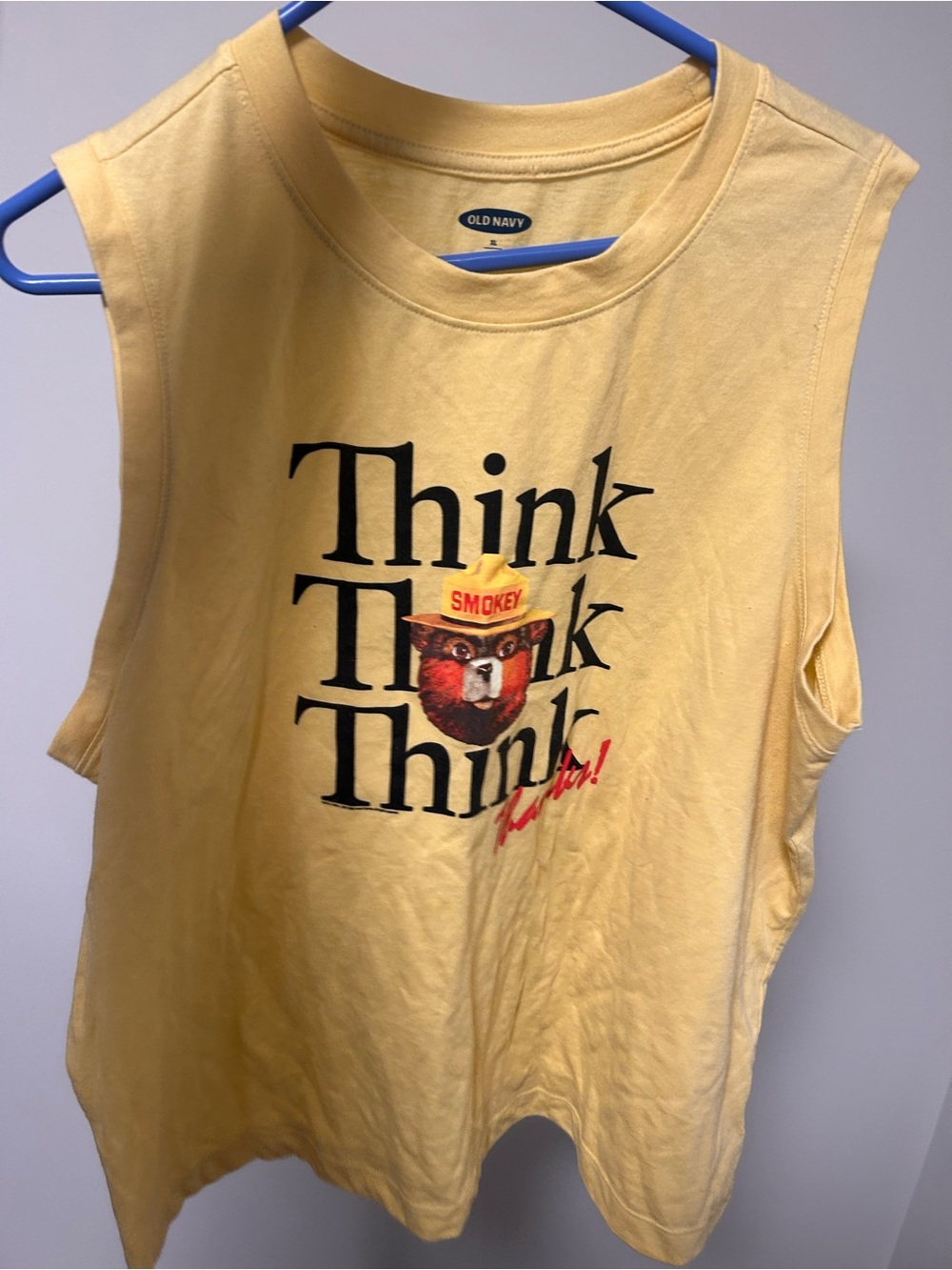 Old navy smokey the bear tank